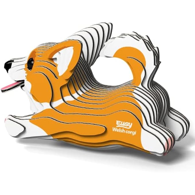 WELSH CORGI 3D PUZZLE, 27 PIECE ECO-FRIENDLY EDUCATIONAL TOY PUZZLES FOR BOYS, GIRLS & KIDS AGES 6+ - Image 3